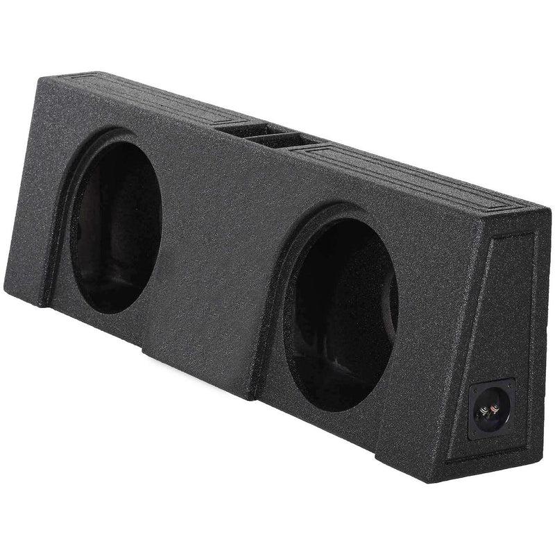 Qpower QBOMB Dual 12 Vented Empty Box Behind Seat Mount QBTRUCK212V