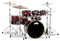 PDP Concept Series 7-Piece Maple 8/10/12/14/16/22/14 Drum Kit Red to Black Fade
