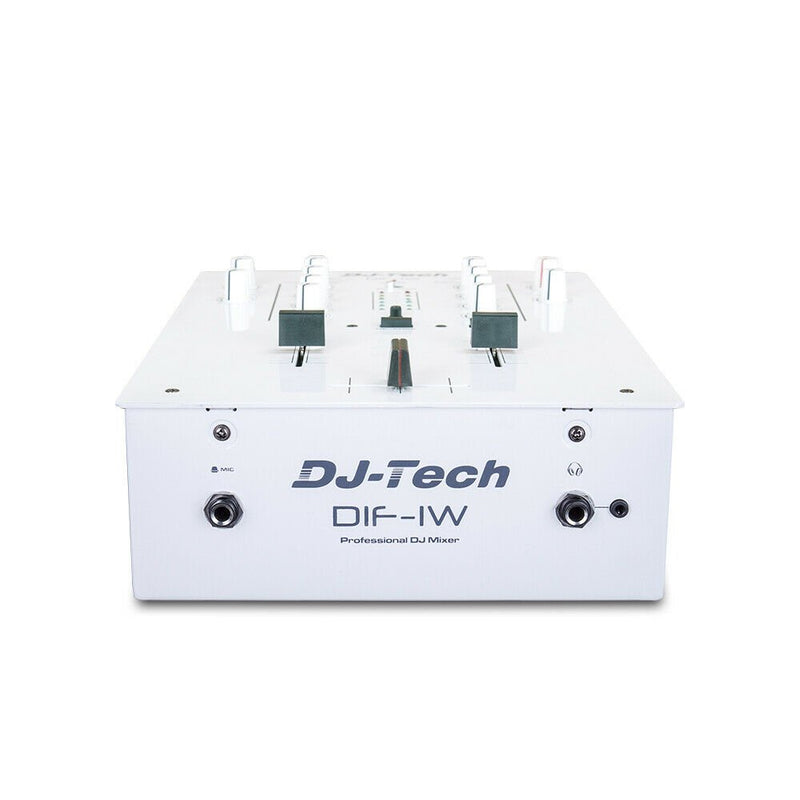 DJ Tech DIF-1W 2-Channel Scratch DJ mixer w/ Contactless innoFADER - White