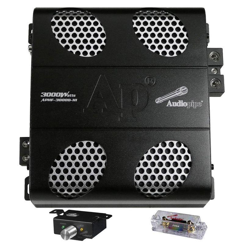 Audiopipe Full Range Class D Monoblock Amplifier 3000 Watts APHF-3000D-H1