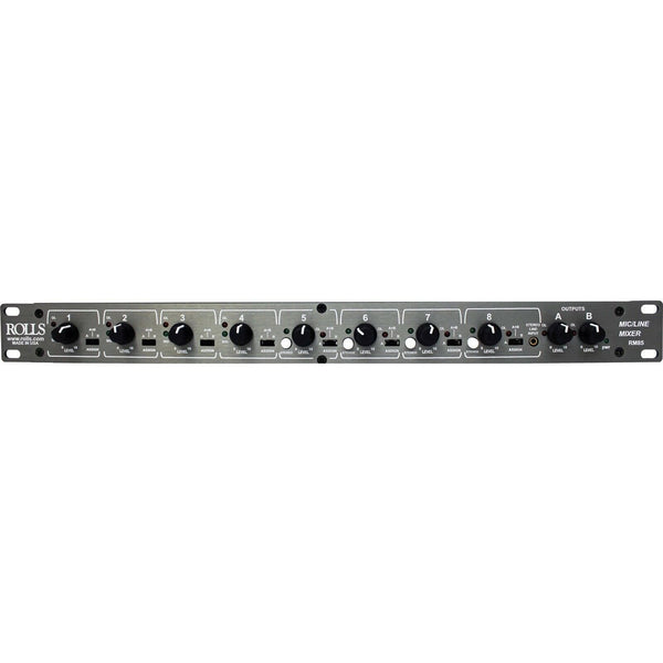 Rolls Eight Channel Two Zone Professional Mic/Line Mixer - RM85