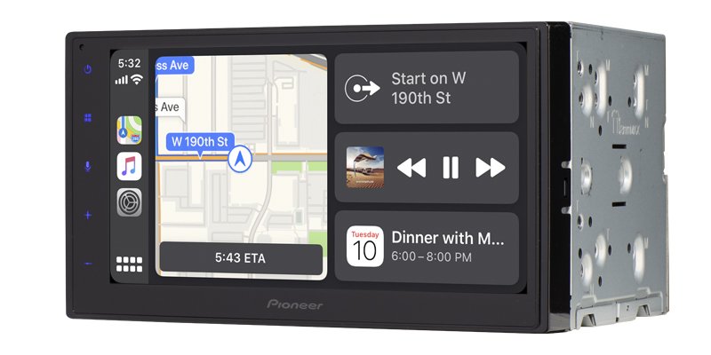 Pioneer 6.8" Touchscreen Receiver w/ Apple CarPlay, Android Auto - DMH-1770NEX