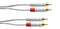 Cordial 10' Unbalanced Twin Cable - RCA to RCA - White - CFU3CC-SNOW