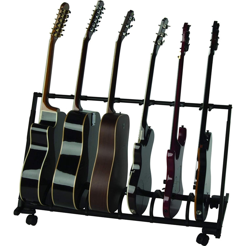Quik Lok Multiple Universal Guitar Stand Holds Six Guitars - GS-460