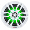 DS18 NXL8 2-Way 375W Max 4 Ohms 8" White Marine Speaker w/ RGB LED Lighting