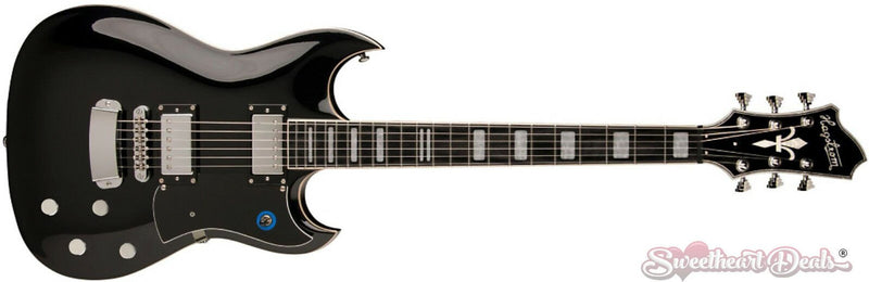 Hagstrom Pat Smear Signature Black Gloss Electric Guitar - PASS-BLK