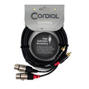 Cordial 5' Unbalanced Twin Cable - Female XLR to RCA Male - CFU1.5FC