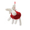 Plush Santa and Moose Ornament (Set of 12)