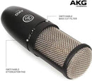 AKG Large Diaphragm True Condenser Microphone w/ Shock Mount & Case - P220