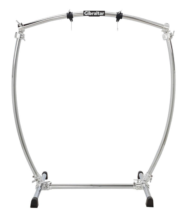 Gibraltar Large Curved Chrome Gong Stand - GCSCG-L