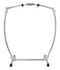 Gibraltar Large Curved Chrome Gong Stand - GCSCG-L