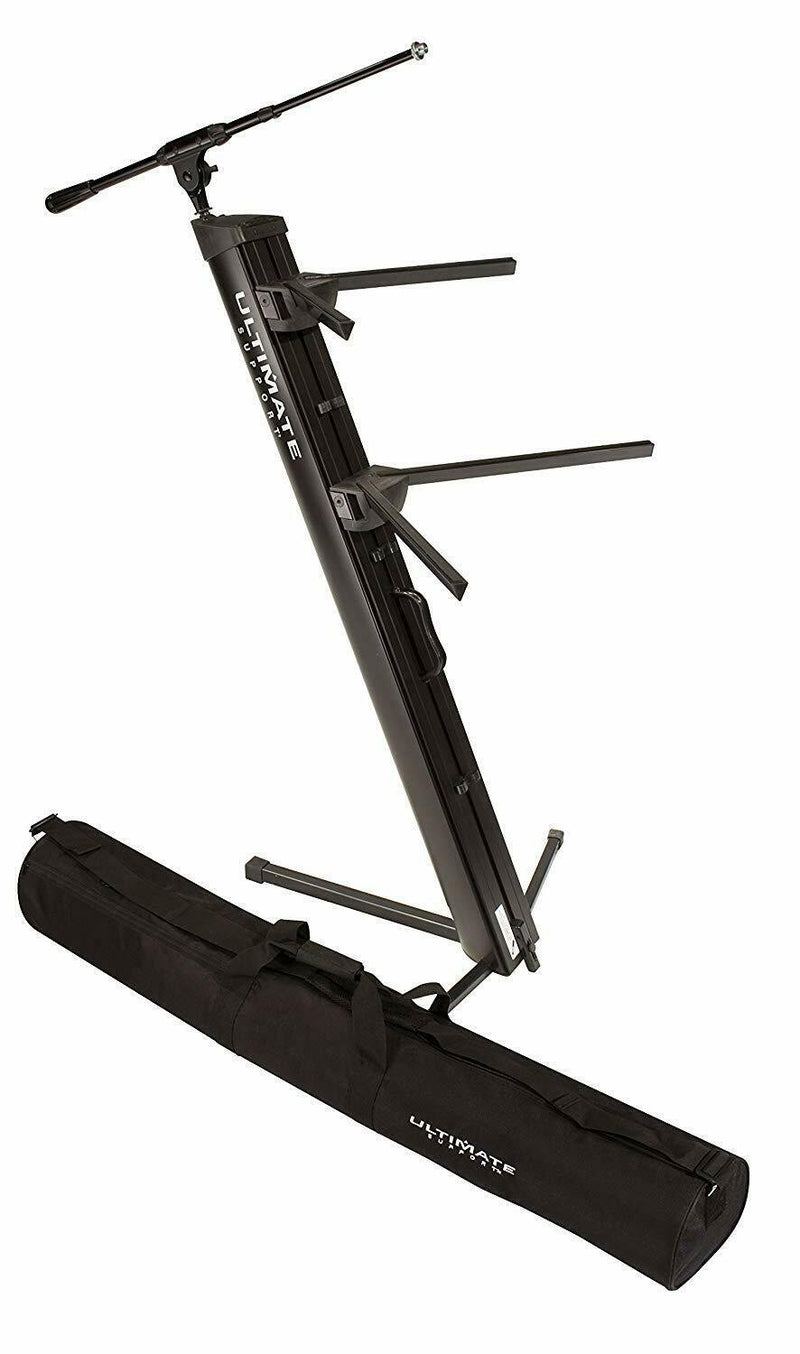 Ultimate Support AX-48 Pro Plus Two-tier Portable Column Keyboard Stand (Black)
