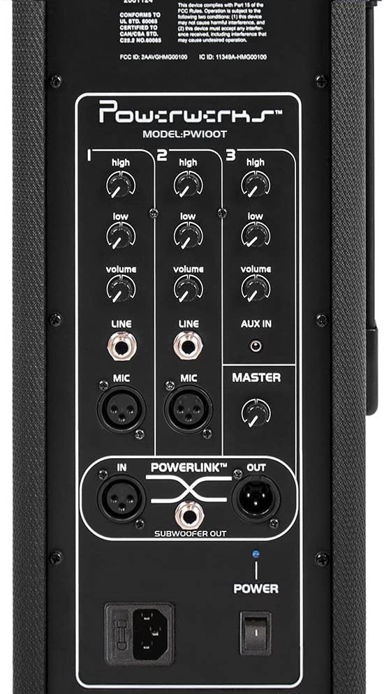 PowerWerks 100 Watts RMS Personal PA System - PW100T