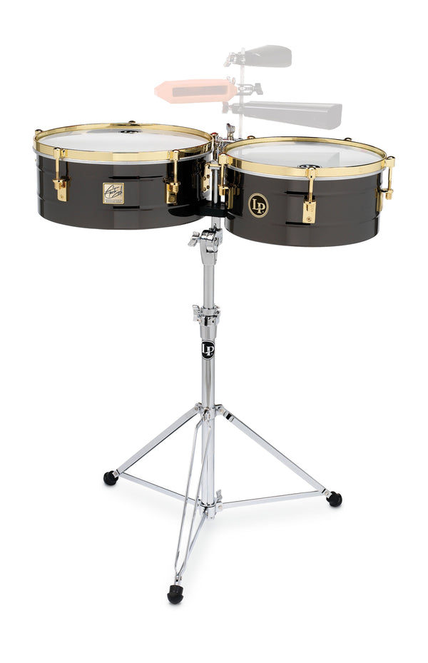 Latin Percussion LP1416-R 14" & 16" Fausto Cuevas III Timbales - Black/Brass