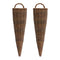 Tall Woven Willow Wall Basket (Set of 2)