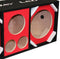 Deejay LED Red Chuchera Quad Port Speaker Enclosure - D10T2H1RED