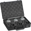 Samson Q6 - Dynamic Handheld Microphone 3-Pack with Carrying Case