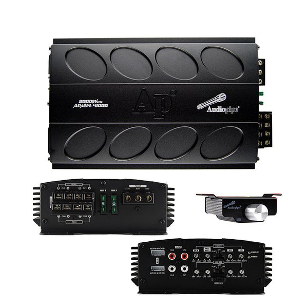 Audiopipe Mini Design 4 Channel Mosfet Amplifier 2000W Class D APMN-4100D