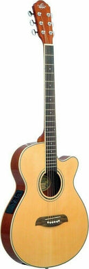 Oscar Schmidt OG8CE Folk-Size Cutaway Acoustic Electric Guitar - Natural