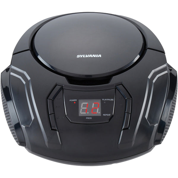 SYLVANIA SRCD261-B-BLACK Portable CD Player with AM/FM Radio (Black)