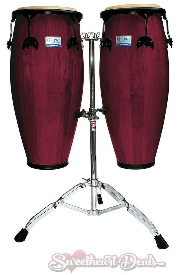 Rhythm Tech RT5503 Conga Drum Set with Stands 10" + 11"