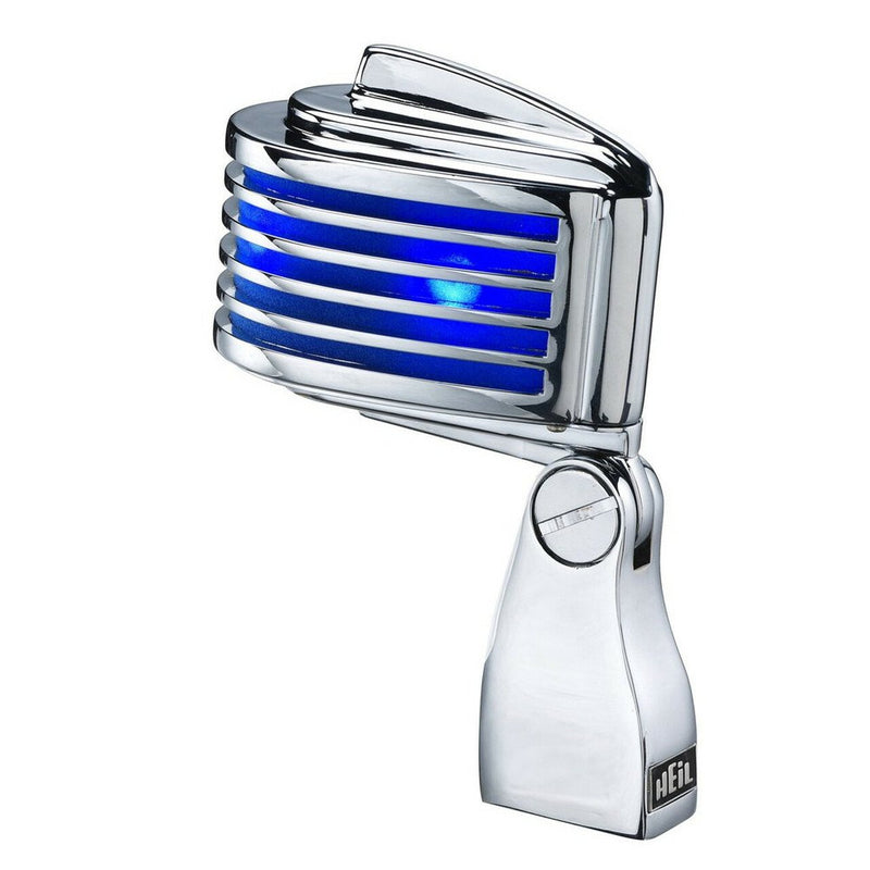 Heil Sound The Fin Retro-Styled Dynamic Microphone - Chrome Body/Blue LED