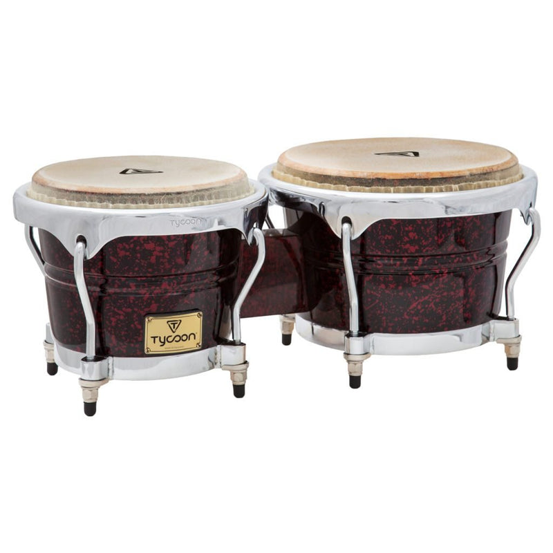 Tycoon Concerto Series 7" & 8 1/2" Bongos - Red Pearl - TB-800CRP