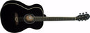 Oscar Schmidt OAB Auditorium Acoustic Guitar - Black - OAB-A-U