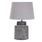 Etched Terra Cotta Table Lamp 21"H