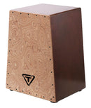 Tycoon Vertex Series Cajon w/ Siam Oak Body & Makah Burl Front Plate