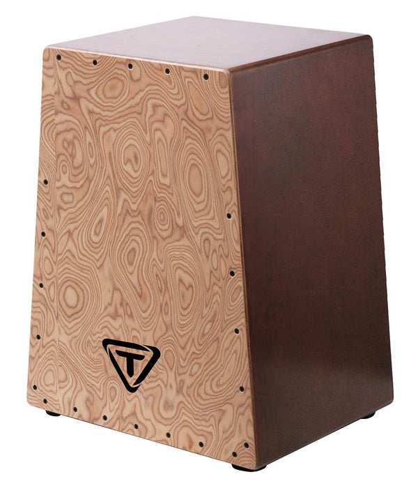 Tycoon Vertex Series Cajon w/ Siam Oak Body & Makah Burl Front Plate