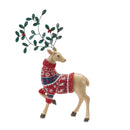 Mistletoe Antler Deer Figurine (Set of 2)