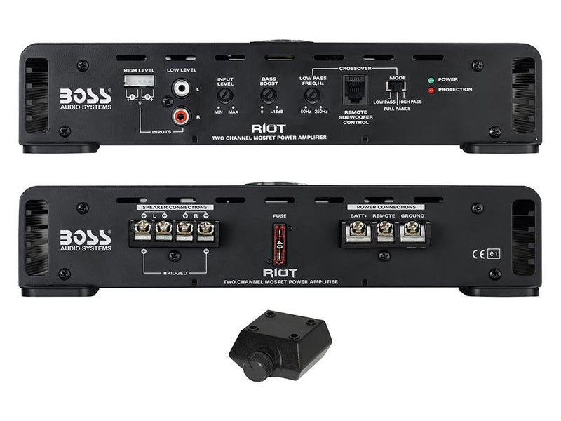 Boss Audio 2 Channel 800 Watts Car Audio Amplifier - R4002