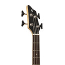 Stagg Fusion 3/4 Electric Bass Guitar - Black Open Pore - SBF-40 BLK 3/4