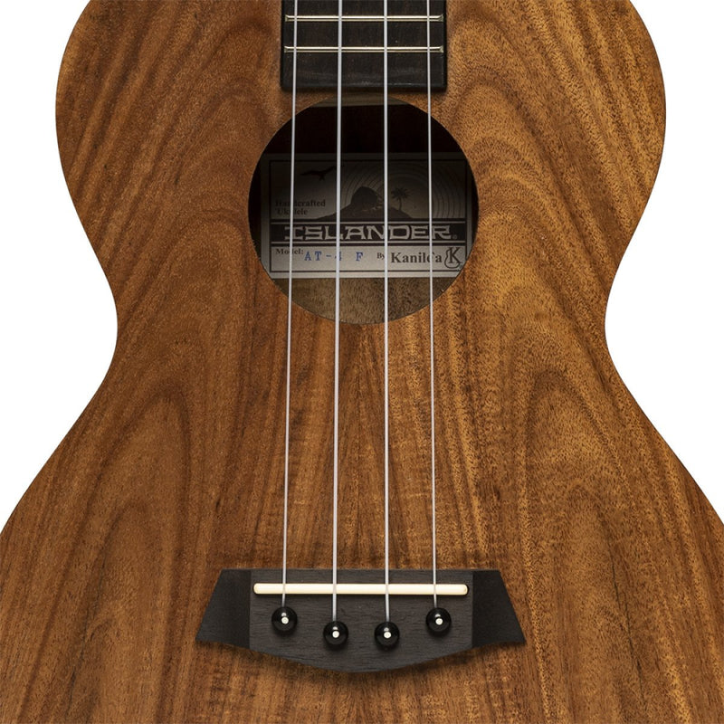 Islander Traditional Tenor Ukulele with Flamed Acacia Top - AT-4 FLAMED