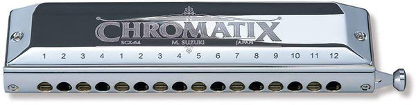 Suzuki Chromatix Series Harmonica Key of C with 64 Reeds & 16 Holes -  SCX-64C