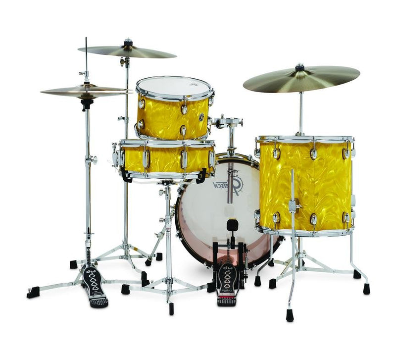 Gretsch Catalina Club 4 Piece Shell Pack 18/12/14/14SN - Yellow Satin Flame
