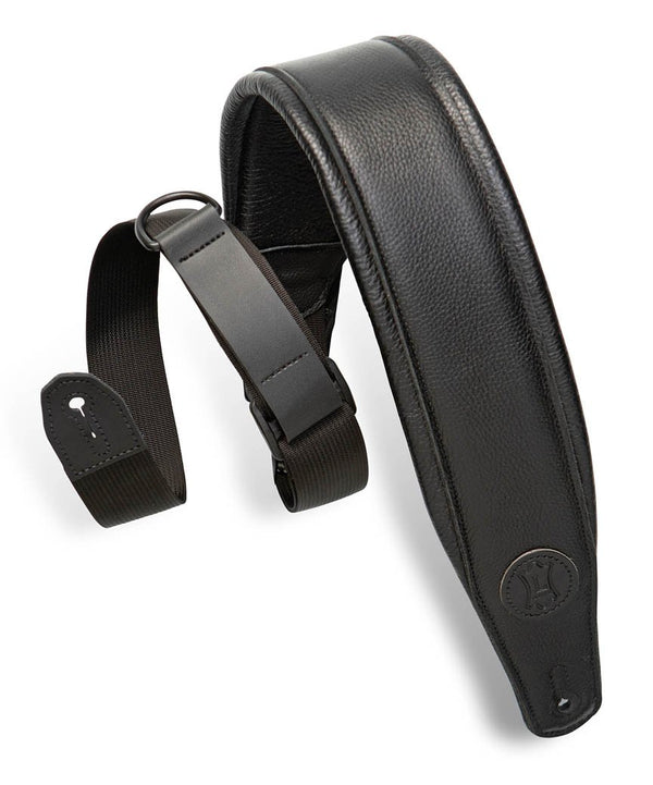 Levy's Leathers Right Height Garment Guitar Strap - Black - MRHGP-BLK