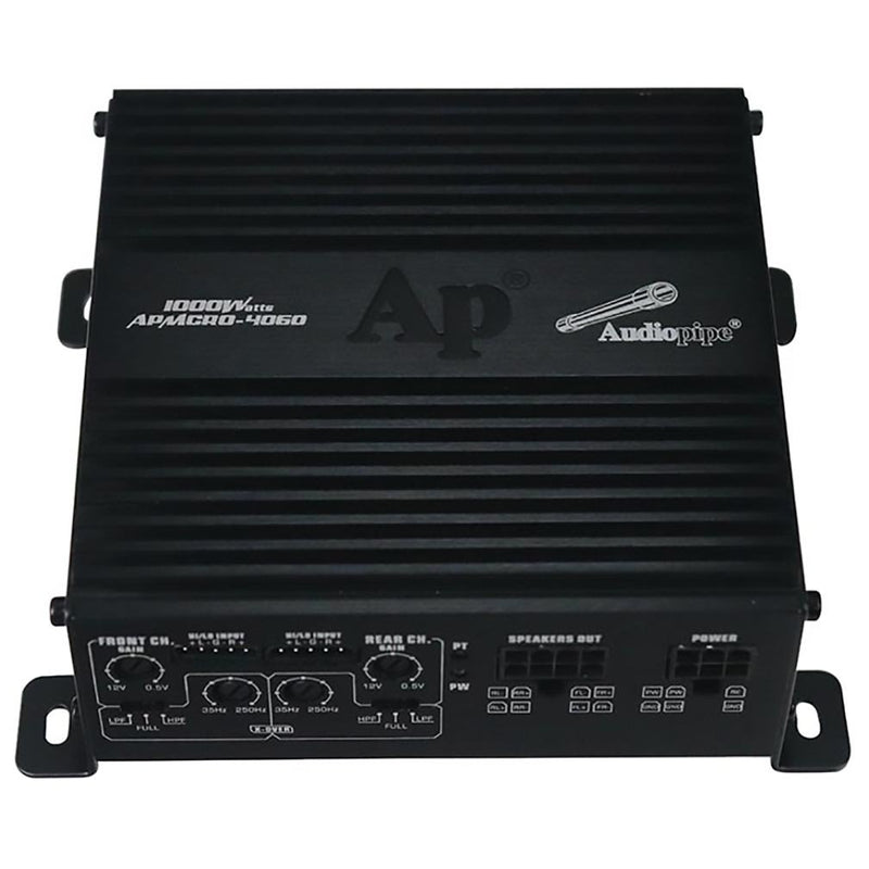 Audiopipe Micro 4 Channel Amplifier 1000 Watt Max - APMCRO-4060
