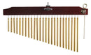 Tycoon 25 Gold Chimes with Brown Finish Wood Bar - TIM-25GBR