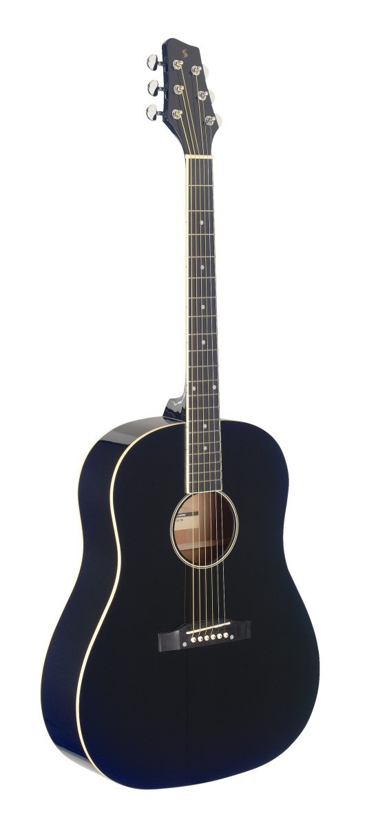 Stagg Dreadnought Acoustic Guitar - Black - SA35 DS-BK