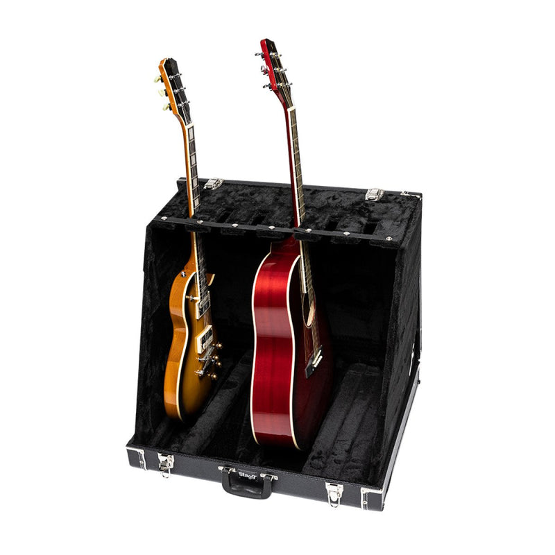 Stagg Universal Guitar Stand Case for 6 Electric or 3 Acoustic Guitars - GDC-6