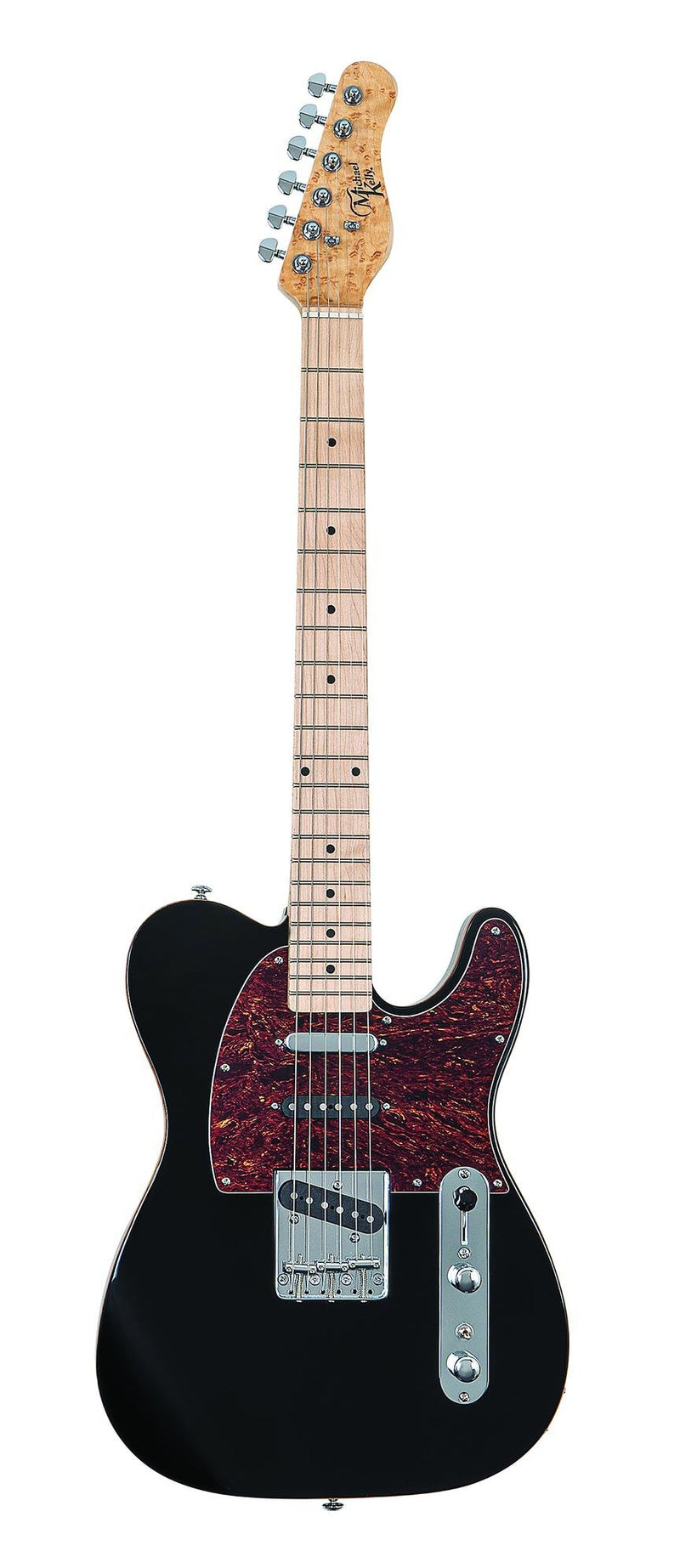 Michael Kelly Triple 50 Electric Guitar - Gloss Black - MKT5SGBMRO