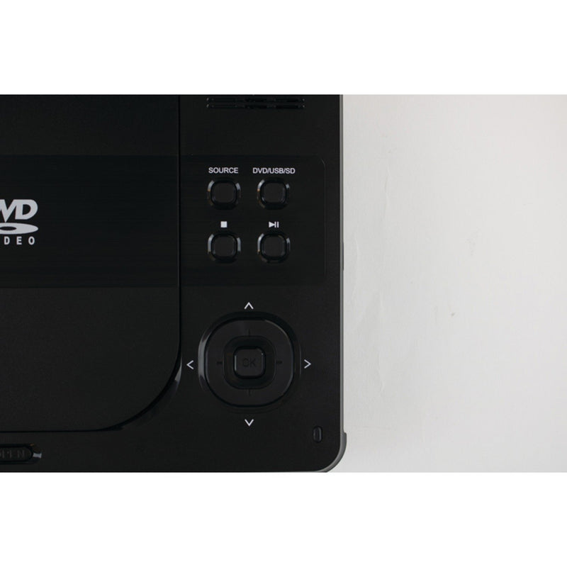 SYLVANIA 9-In. Swivel-Screen Portable DVD Player w/ Earphones & Battery SDVD9321