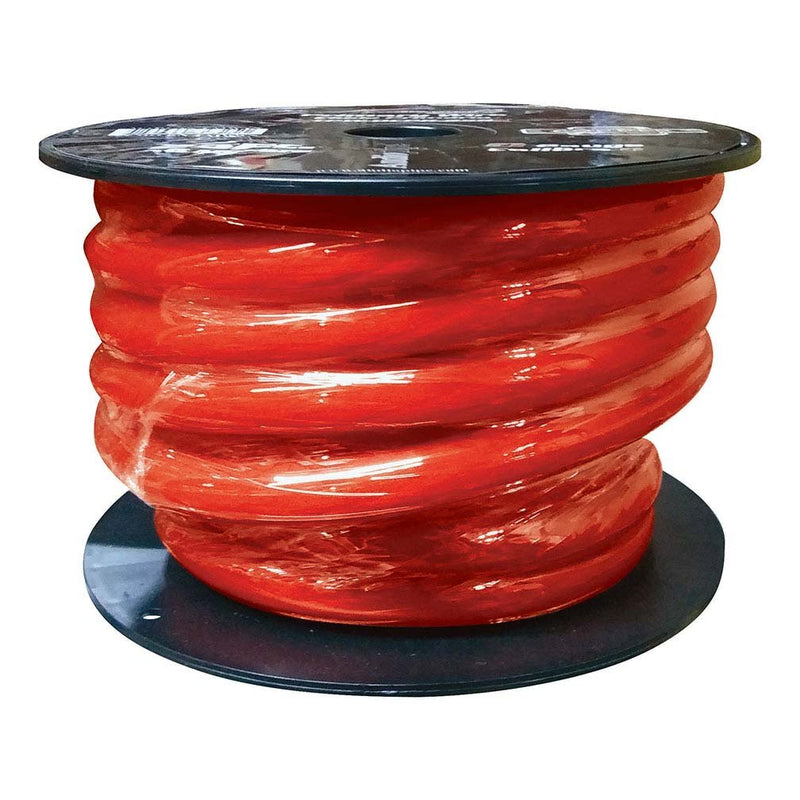 Audiopipe 25 Foot Power Wire 1/0 Gauge - Red - TPW-0CPR-25R