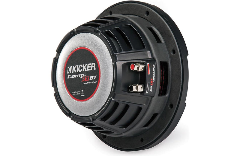 Kicker 6.75" Slim 1 Ohm 150 Watt Car Audio Woofer - 43CWRT671