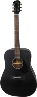 Aria Vintage 100 Series Dreadnought Acoustic Guitar - Matte Black - ARIA-111-MTB