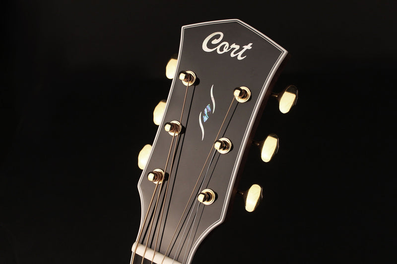 Cort GOLDA8LB Gold A8 Grand Auditorium Acoustic Electric Cutaway Guitar - Light