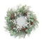 Winter Pine and Eucalyptus Leaf Wreath with Pinecone and Berry Accent 21.5"D