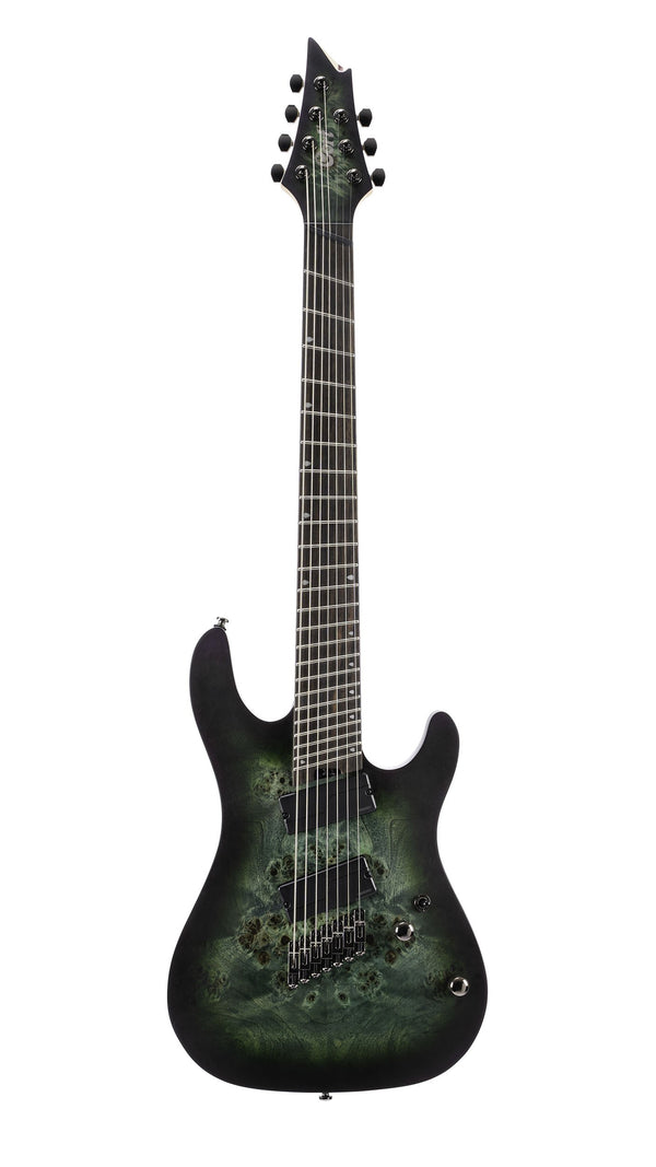 Cort KX507MSSDG KX Series Multi Scale 7 String Electric Guitar - Star Dust Green